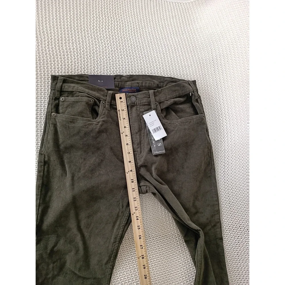 NWT Jachs NY Straight Fit Stretch Corduroy Pants Charcoal Mens 34x32‎ $119